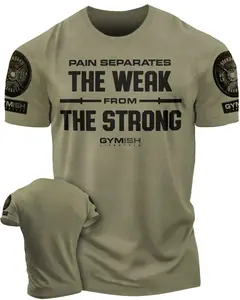 121. Weak From Strong Funny Motivational Workout Gym T-Shirt for Men