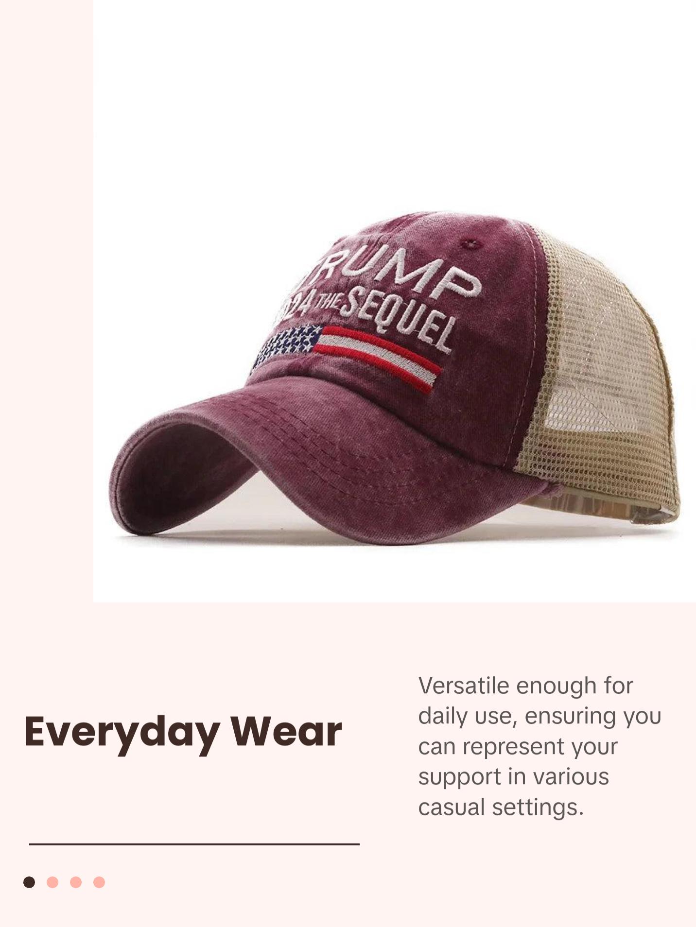 Trump 2024 the Sequel - Embroidered Mesh Cap