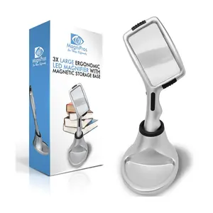 MagniPros Large 3X Magnifier with Magnetic Base MagniPros Large 3X Magnifier with Magnetic Base