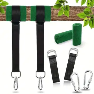 Outdoor Hammock Special Tree Straps for Easy Setup, 150m Tie Tree Swing Straps Support Up to 120 Pounds, Anti Friction Spacer Set Available in and