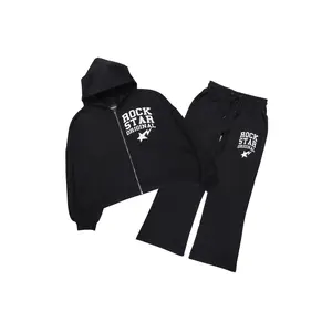 Staple Black Hoodie Baggy Fit Pant Track Set