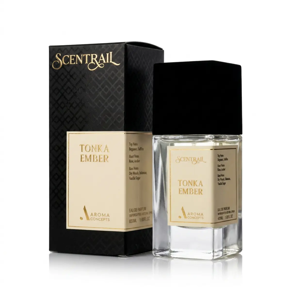 Scentrail Tonka Ember Inspired by Arabian Tonka Vibe 1.7 Fl Oz EDP Unisex Perfume by Aroma Concepts