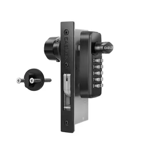 Easilock Keyless Smart Commercial Lock with Mechanical Keypad for Adams Rite Directly Single Cylinder Mortise Lock Swing Door Deadbolt Replacement No Drilling Required Easy Installation