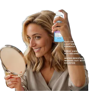 Root Cover Up for Hair Color, 2.54oz/2.53us Fl Oz Hair Root Spray, Natural Root Cover Hair Dye, Black/Dark Brown