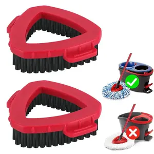 Scrub Brush Head Refills for OCeda RinsClean 2-Tank System, Hard Bristle Floor Scrubber Replacement for Bathroom, Tile & Shower Cleaning