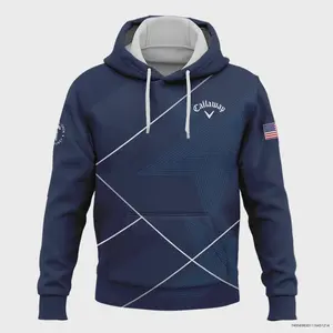 Golf Sport Pattern Blue Mix 124th U.S. Open Pinehurst Callaway Hoodie Shirt Style Classic Pullover Hooded, All Size, Unisex, Best Gift For Dad