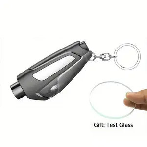 Car window breaker and seat belt cutter, accident tire buckle car escape survival tool, seat belt cutter with glass breaker, car safety hammer, 3in 1 glass breaker and seat belt cutter, car escape accident survival tool, suitable for land and underw