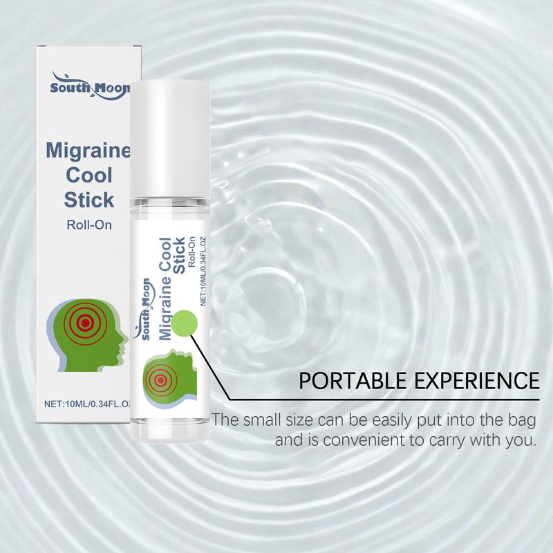 【Buy 1 Get 1 Free】Migraine Stick Rollon - Fast Cooling Comfort for Your Head. Aromatherapy with Peppermint & Other Essential Oils.