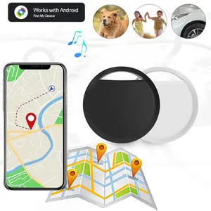 4-Pack Google Tracker Rsh Smart Tag Lost Alarm Bundle, Smart Wireless Tracking Tag, Wireless Positioning Tracker, Compatible with Android, Track Keys Luggage Cars Bikes Wallets, Replaceable Battery