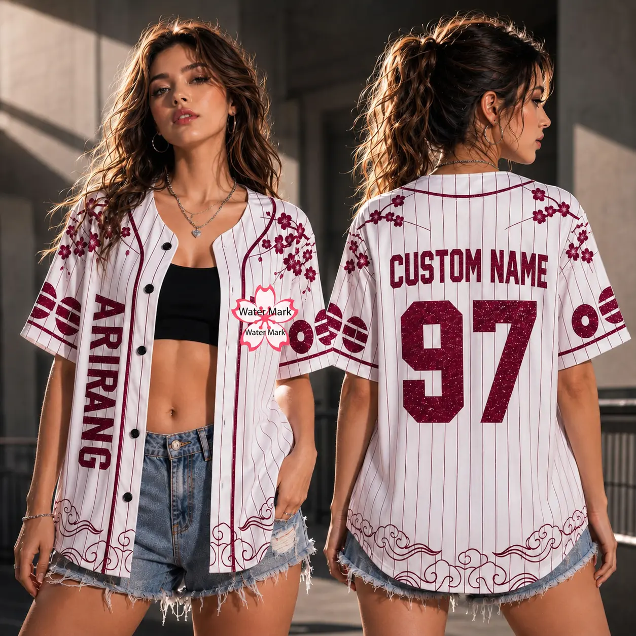 Custom Bangtan Baseball Jersey Arirang, Kpop Gift for Bangtan Fans, V-neck Bangtan Shirt, Bangtan World Tour 2026 Merch Army Jersey
