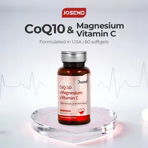 #JOSEND CoQ10 & Magnesium & Vitamin C Softgels | Clinically Tested for Heart Health, Immunity, and Energy | 60 Capsules