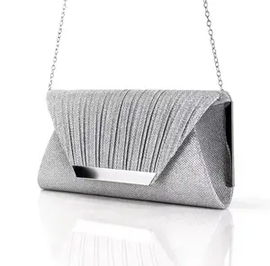 Sequins Glitter Clutch Purse Shiny Evening Party Bags Envelope Handbags for Formal Party or Special Events with Chain Strap