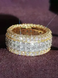 1 PC Luxury Cubic Zirconia Ring Fashion Engagement Rings For Women For Wedding Engagement Party Jewelry Valentine's Day Gift