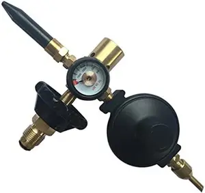 PMU Helium Saver Balloon - Air Flow Inflator & Regulator with Gauge - Automatic Shut-Off Dual Foil Latex Balloon Filler - Gas Saver for Mylar/Foil Balloons