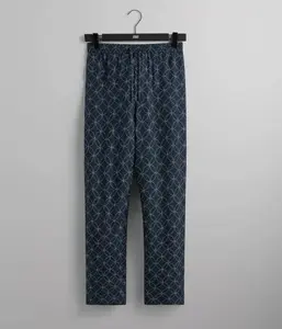 Kith Silk Geometric Stitch Barrow Pant Nocturnal Size Large
