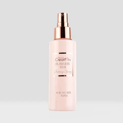 Beauty Creations Flawless Finish Makeup Fixing Spray - Aqua Base Radiant Glow Mist, Non-Aerosol, Oil Control, Minimizes Melting, All Skin Types Bottle Make Up Setting Spray for Face