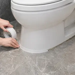 White Waterproof Mold-Proof Self-Adhesive Sealing Strip 3.2m – Caulk Tape for Kitchen & Bathroom Sink Toilet Tub Edges, Moisture-Proof Sink Joint Sealer Patch, Easy Application & Durability