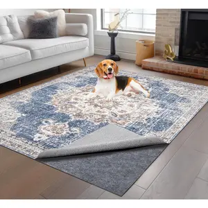 Non-Slip Rug Pads 8 x 10 ft,    Area Rugs Non Skid Rug Pad for All Floors and Finishes Durable Hardwood Floor Protective Felt Keeps Rugs in Place, Safe and Secure