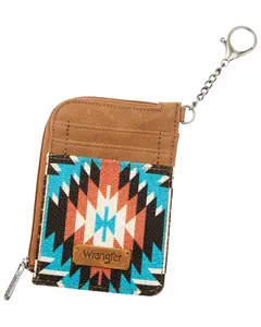 Wrangler Women's X Boot Barn Southwestern Print Mini Zip Wallet - W-Shy01-W005 Tq