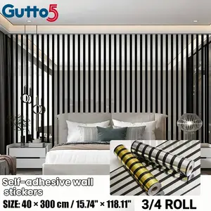 3/4 Roll 3D Metal Texture Self-Adhesive Wall Panel Set, Thickened 3D Metallic Wallpaper, Textured Wall Decor, Home Decoration