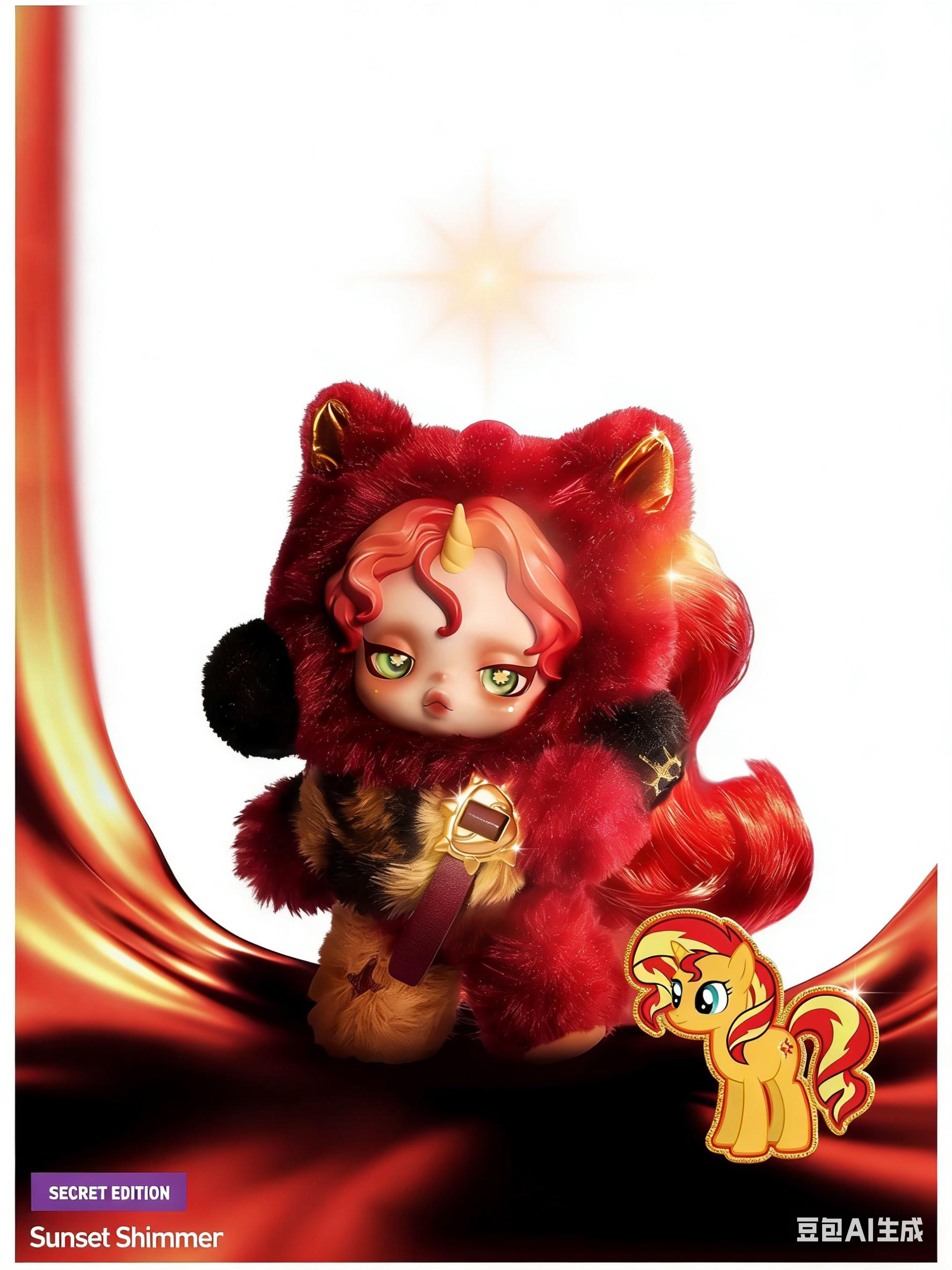 (Iris0414) POP MART SKULLPANDA x My Little Pony Series PlushDoll Pendant