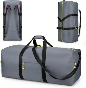 Uarition 100L Extra Large Duffle Bag for Travel, 3 In 1 Travel Duffel Bags for Men and Women, Foldable Duffle Backpack for Traveling, Grey