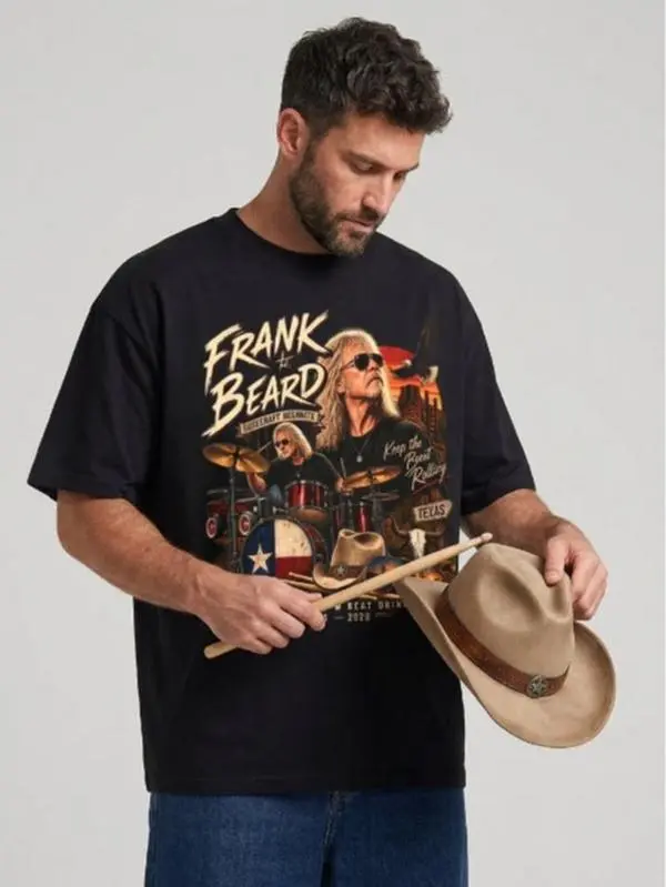 Drummer Memorial T Shirt, Vintage Texas Rock Music Tee, Classic Rock Tribute Shirt, Comfort Colors 1717