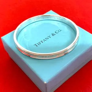 Pre-owned Tiffany & Co. Sterling Silver 925 (Ag925) Small Leather Goods Tiffany&Co. Silver925 Bangle