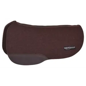550-GJ5-C1W Reinsman Apex Round Cutback Wool Trail Saddle Pad - Chocolate