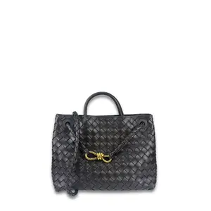 Pre-owned Bottega Veneta Leather Shoulder Bags Medium Brown Andiamo