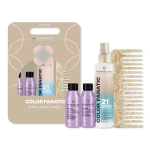 Travel-Size Hydrate Shampoo, Travel-Size Hydrate Conditioner, Full-Size Color Fanatic Set with Free Comb