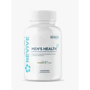 Revive Men's Health Supplement - Natural Vitamin Blend for Optimum Health & Wellness - 60 Vegetarian Capsules - Healthcare & Fitness