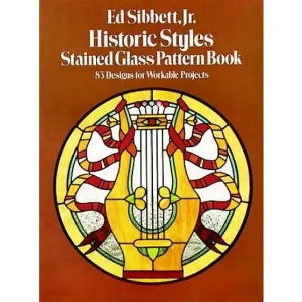 Used Historic Styles Stained Glass Patterns Book - Dover Stained Glass Instruction Designs by Ed Sibbett Jr. (Paperback)