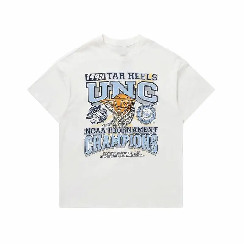 University Of North Carolina Tournament Champions 1948 T-Shirt Crewneck Classic Cotton with Graphic Design