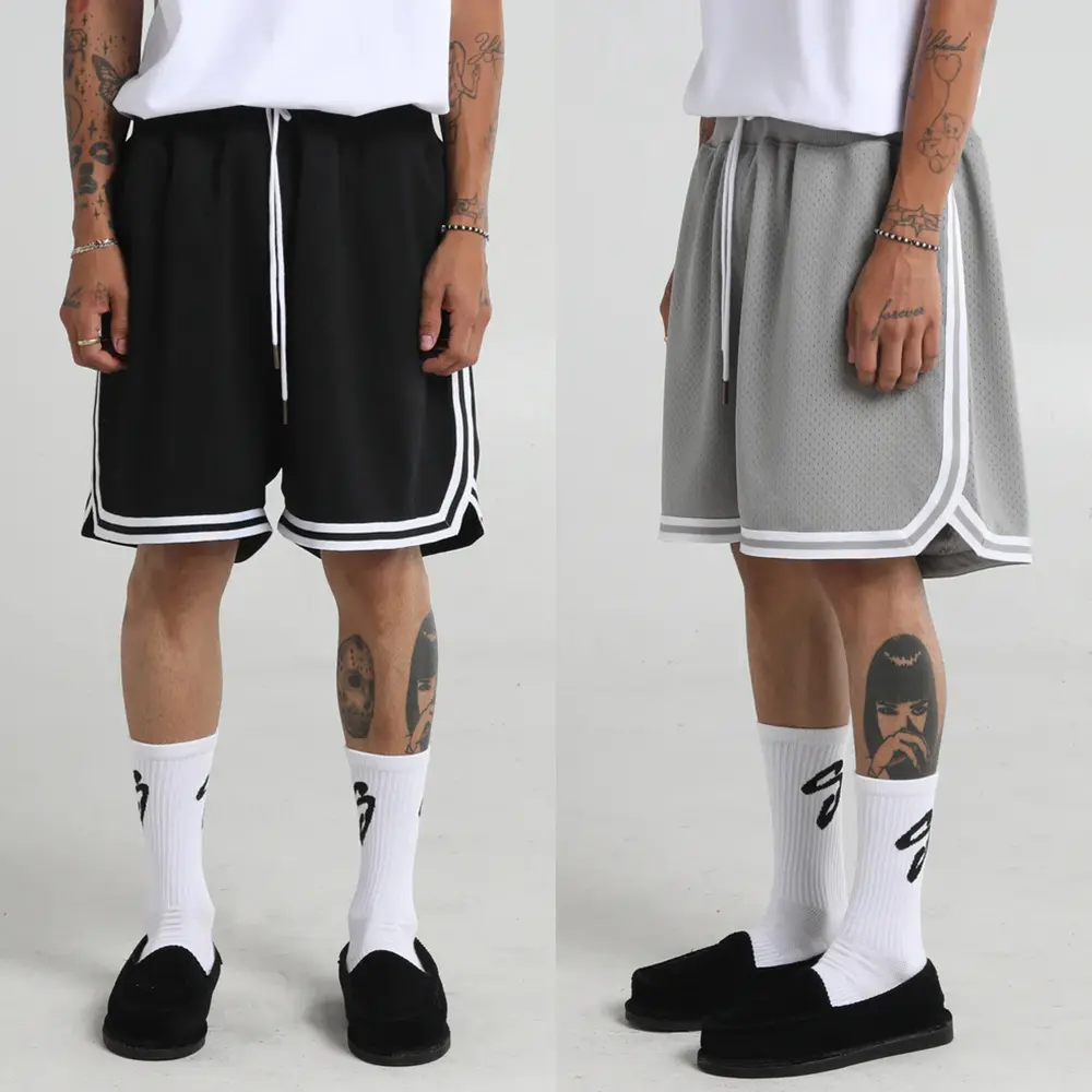 Shaka Wear Men's Retro Basketball Mesh Shorts Gym Workout Menswear