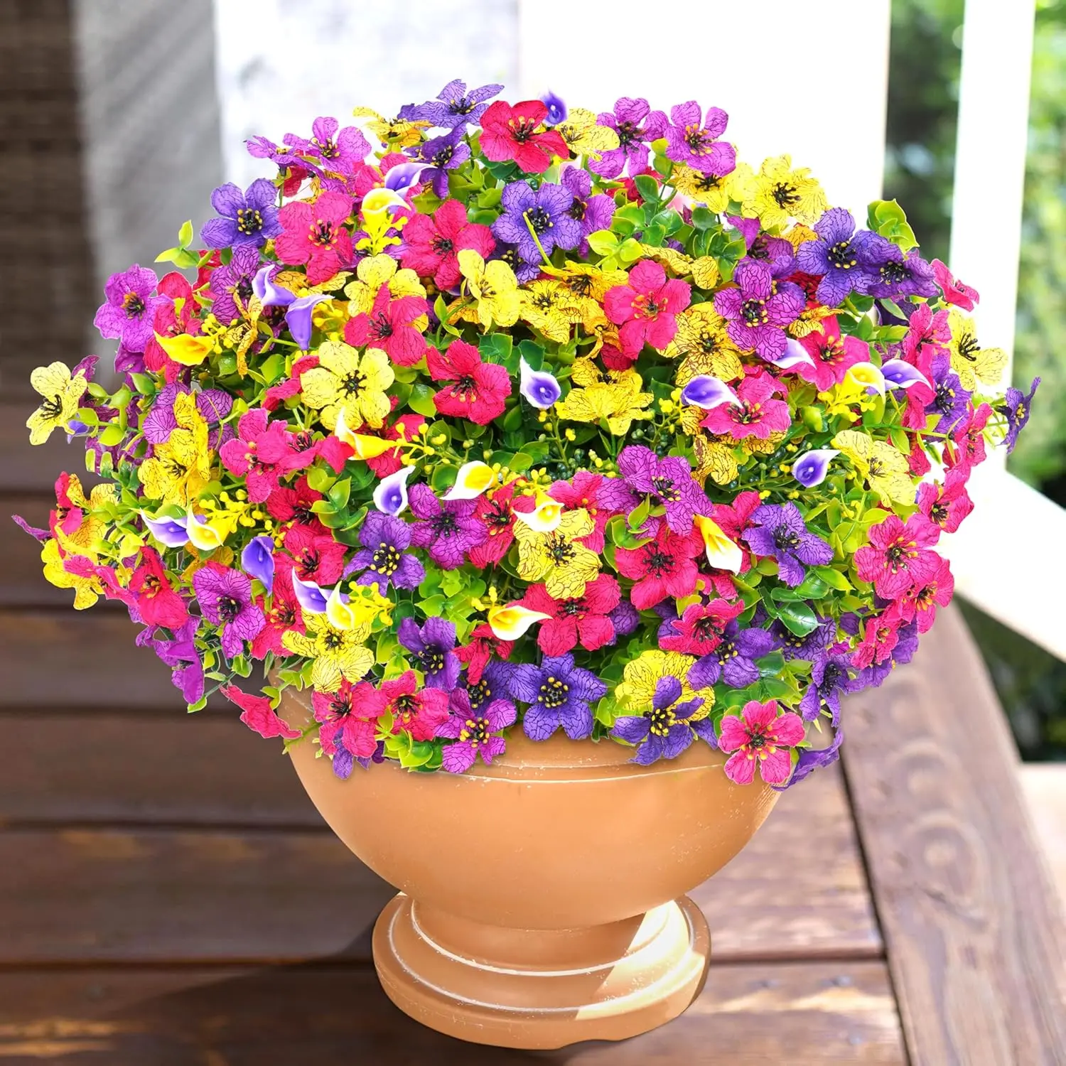 Purple red+Purple+Rose red+Yellow+Green