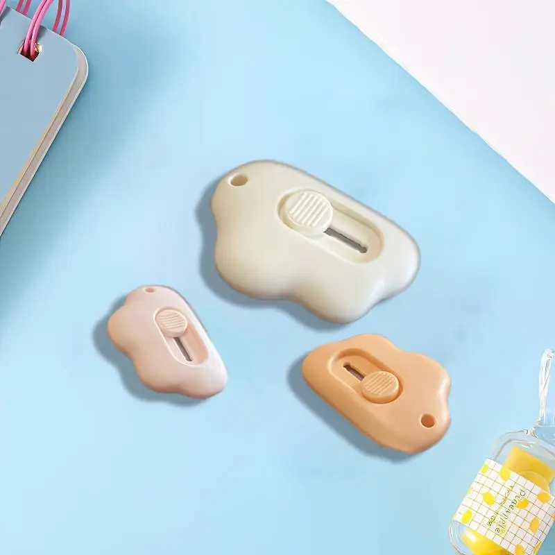 Mini Portable Cloud Shaped Cutter, 3 Counts/Set Portable Utility Knife for DIY, Art Cutting Carving Scrapbooking