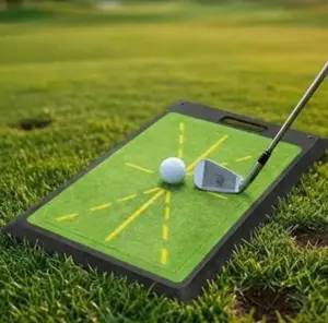 Golf Hitting Mat, Golf Mats Practice Outdoor Indoor for Swing Path Feedback Detection Batting,Portable Golf Training Mat for Beginners Golf Clubs Golf Accessories Sport Golf Balls