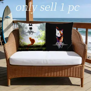 Game S-Stray Pillow Case new style printing Pillowcase Anti-dustmite Invisible zipper silky short plush Sofa cushion cover polyester microfiber queen king bed home