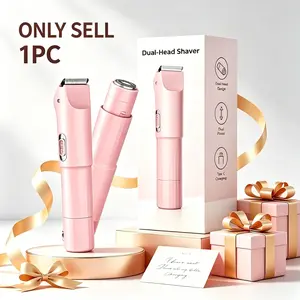 Two-In-One Electric Trimmer, Portable Electric Razor, USB Rechargeable Shaver, Adjustable Comb 3mm-6mm, Body Hair Trimming Tool, Suitable for All Ages