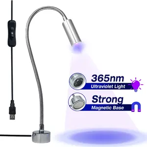 365nm Magnetic UV Curing Light, Professional Pcb Repair Tool, USB Universal Interface, Essential for Electronic Device Glue Cure