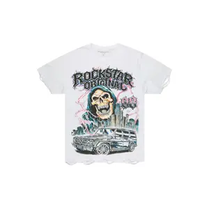 Naara White Oversized Graphic T-Shirt