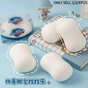 Realistic Soap Squeeze Ball, Soft Slow Rising Stress Relief Fidget Toy, Cute Decompression Squishy for Kids Adults, Anxiety Relief Hand Toy