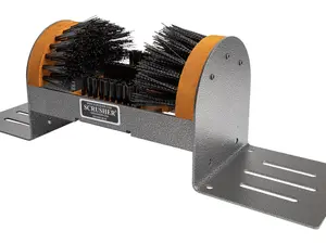 Scrusher Big Boot Cleaner - Extra Wide Heavy Duty Boot Brush/Shoe Cleaner, Weather Resistant Steel Frame, Made in The USA
