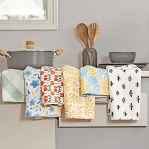 3-Pack Premium Waffle Weave Spring Dish Towels – Decorative Microfiber Kitchen Towels 16x24, Super Absorbent, Lint-Free Cleaning Cloths & Home Décor