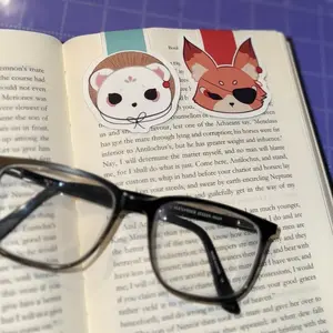 Heavenly Officials Magnetic Bookmarks |Danmei BL Book Magnets, MXTX tgcf, HuaLian Bookmark, Cute Bookish Fox, Shy Bookish Ferret, Booktok