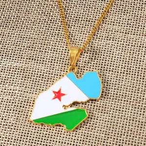 Djibouti Necklace / Jewelry Pendant Gift