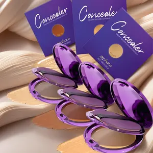 Full Color Three Tone Concealer Palette, Concealer Foundation, Long-Lasting, Waterproof Formula, Travel-Friendly Design, Matte Coverage, Matte Finish, Perfect for Under Eye Circles