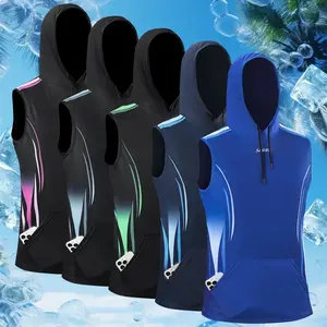 Men's Sleeveless Hooded Tank Top , Lightweight Breathable Fabric for Gym, Outdoor Training & Casual Summer Wear, Gym Shirts