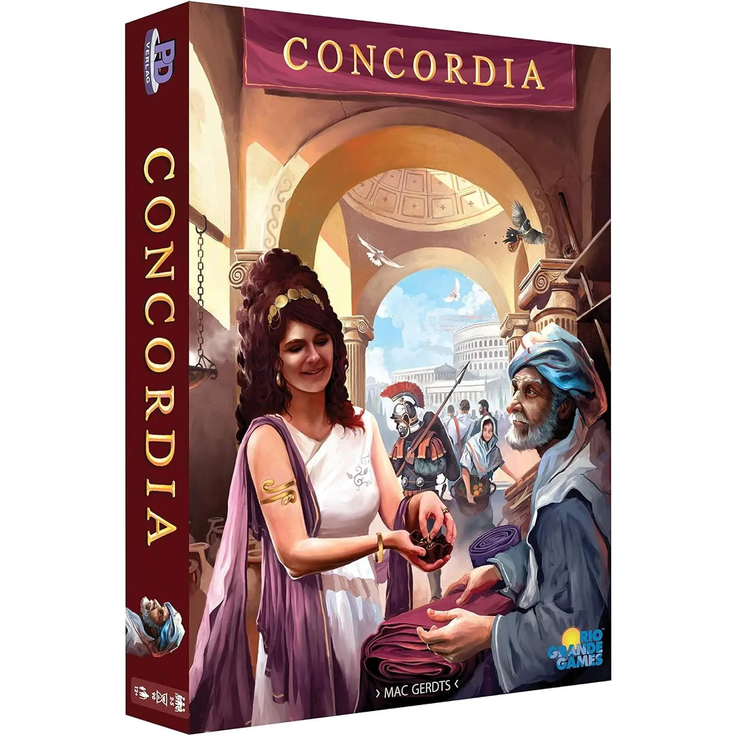 Rio Grande Games Concordia: Strategy Board Game, Economic Development, 2-5 Players, 90 Minutes